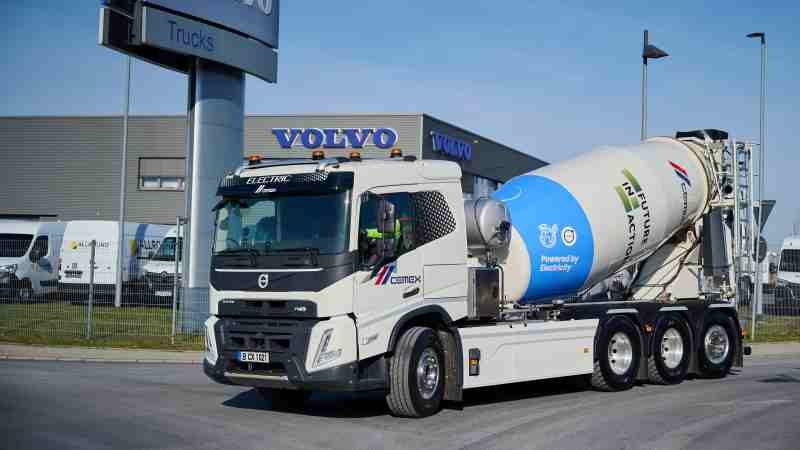 Presentan Volvo Trucks y CEMEX su primer camión eléctrico