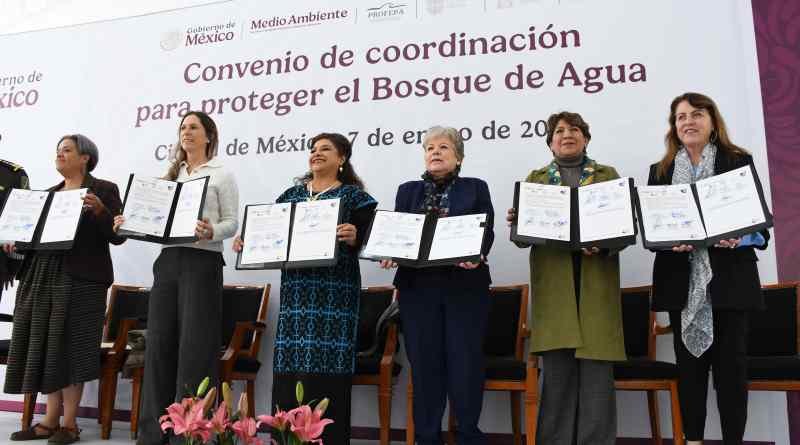 Gobierno de México y entidades locales firman convenio para proteger el Bosque de Agua