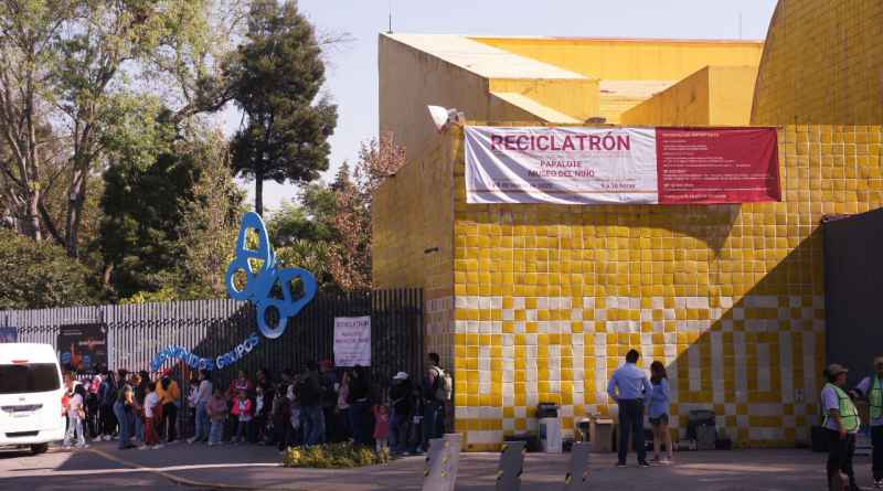 Reciclatrón. Recaudan más de 14 toneladas en el Papalote Museo del Niño